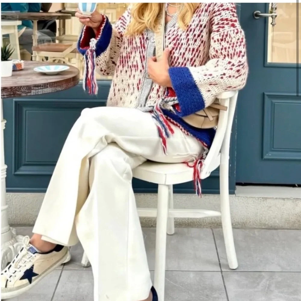 Zara fringed knit jacket - Picture 10 of 14